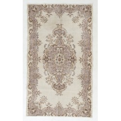 Turkish Oushak Handmade Vintage Rug, Ideal for Office and Home Decor. 3.9 x 6.6 Ft (118 x 200 cm)