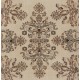 Turkish Oushak Handmade Vintage Rug with Floral Garden Design, Ideal for Office and Home Decor. 4 x 7 Ft (119 x 212 cm)