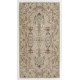 Handmade Vintage Rug from Turkey. 4 x 7.2 Ft (119 x 219 cm)