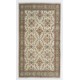 Vintage Floral Patterned Turkish Handmade Rug, Ideal for Office and Home Decor. 4 x 6.8 Ft (120 x 205 cm)