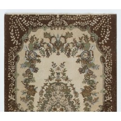 Hand-Knotted Vintage Turkish Rug, Home Decor Carpet. 4 x 6.9 Ft (120 x 210 cm)