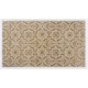 Handmade Vintage Rug, Floral Patterned Anatolian Carpet. 4.2 x 7.5 Ft (127 x 226 cm)