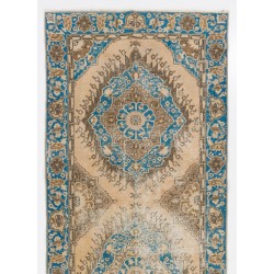 Mid-20th-Century Handmade Turkish Runner Rug, Great for Hallway Decor. 4.5 x 12.7 Ft (137 x 387 cm)