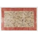 Handmade Vintage Accent Rug, Floral Design Central Anatolian Carpet. 4.6 x 7.5 Ft (140 x 227 cm)