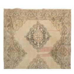 Traditional Vintage Handmade Turkish Runner Rug, Great for Hallway Decor. 4.6 x 12.6 Ft (140 x 383 cm)