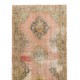 Vintage Handmade Turkish Runner Rug, Ideal for Hallway Decor. 4.6 x 12.9 Ft (140 x 392 cm)