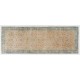 Hand-Knotted Vintage Turkish Runner Rug, Authentic Wool Hallway Runner. 4.7 x 12.8 Ft (143 x 390 cm)