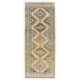 Vintage Handmade Turkish Runner Rug for Hallway Decor. 4.9 x 12.2 Ft (148 x 369 cm)
