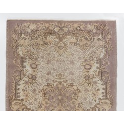 Home Decor Vintage Carpet, Hand-Knotted Turkish Wool Rug. 5.3 x 8.8 Ft (160 x 266 cm)