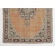 Hand-Knotted Vintage Turkish Oushak Rug, Home Decor Carpet. 5.6 x 7.9 Ft (169 x 240 cm)