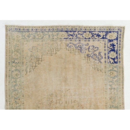 Decorative Vintage Hand-Knotted Anatolian Rug, Woolen Floor Covering. 5.7 x 8 Ft (173 x 245 cm)