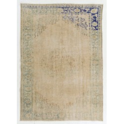 Decorative Vintage Hand-Knotted Anatolian Rug, Woolen Floor Covering. 5.7 x 8 Ft (173 x 245 cm)