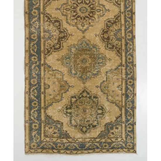 Vintage Handmade Turkish Runner Rug, Great for Hallway Decor. 5.7 x 12 Ft (173 x 368 cm)