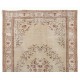 Handmade 1960s Turkish Oushak Area Rug, Wool and Cotton Carpet. 6 x 9.5 Ft (183 x 287 cm)