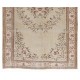 Handmade 1960s Turkish Oushak Area Rug, Wool and Cotton Carpet. 6 x 9.5 Ft (183 x 287 cm)