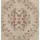 Handmade 1960s Turkish Oushak Area Rug, Wool and Cotton Carpet. 6 x 9.5 Ft (183 x 287 cm)