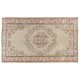 Handmade 1960s Turkish Oushak Area Rug, Wool and Cotton Carpet. 6 x 9.5 Ft (183 x 287 cm)