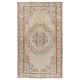 Handmade 1960s Turkish Oushak Area Rug, Wool and Cotton Carpet. 6 x 9.5 Ft (183 x 287 cm)