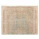 1960s Handmade Turkish Oushak Area Rug, Wool and Cotton Carpet. 6 x 9.6 Ft (185 x 292 cm)