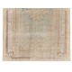 1960s Handmade Turkish Oushak Area Rug, Wool and Cotton Carpet. 6 x 9.6 Ft (185 x 292 cm)