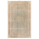 1960s Handmade Turkish Oushak Area Rug, Wool and Cotton Carpet. 6 x 9.6 Ft (185 x 292 cm)