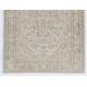 Vintage Hand-Knotted Central Anatolian Rug, Turkish Antique Washed Mid-Century Carpet. 6.3 x 9.9 Ft (190 x 300 cm)