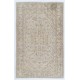 Vintage Hand-Knotted Central Anatolian Rug, Turkish Antique Washed Mid-Century Carpet. 6.3 x 9.9 Ft (190 x 300 cm)