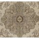 Vintage Hand-Knotted Central Anatolian Rug, Turkish Antique Washed Mid-Century Carpet. 6.6 x 9.4 Ft (199 x 285 cm)