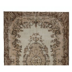 Traditional Vintage Area Rug from Turkey, Ca 1960, Handmade Floor Covering. 6.7 x 11 Ft (204 x 335 cm)