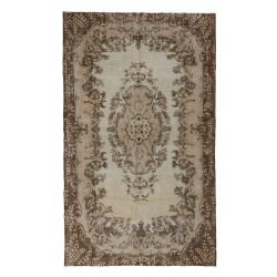Traditional Vintage Area Rug from Turkey, Ca 1960, Handmade Floor Covering. 6.7 x 11 Ft (204 x 335 cm)