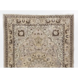 Traditional Vintage Area Rug from Turkey, Ca 1960, Handmade Floor Covering. 6.8 x 10 Ft (205 x 307 cm)