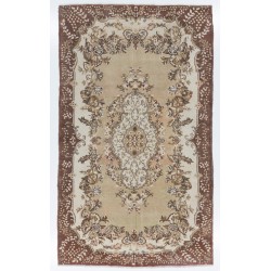 Traditional Vintage Area Rug from Turkey, Ca 1960, Handmade Floor Covering. 6.8 x 11.5 Ft (206 x 350 cm)