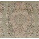 Traditional Vintage Handmade Turkish Wool Area Rug. 6.8 x 10.9 Ft (207 x 330 cm)