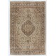 Traditional Vintage Handmade Turkish Wool Area Rug. 7 x 10.5 Ft (215 x 320 cm)