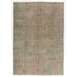 Handmade Vintage Rug, Floral Patterned Anatolian Carpet. 7 x 10.2 Ft (216 x 308 cm)