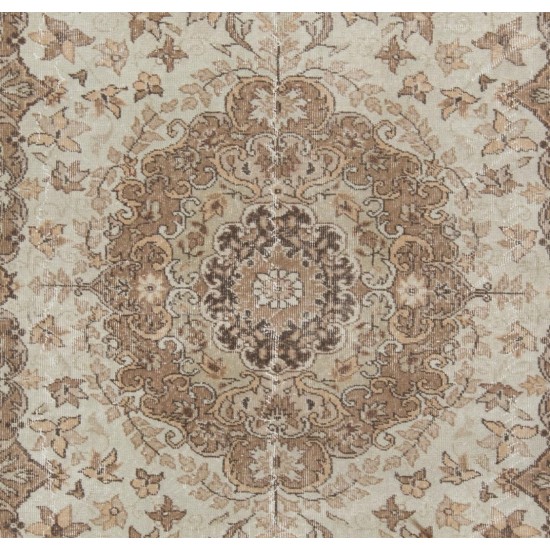 Unique Shabby Chic Vintage Handmade Turkish Rug for Home and Office Decor. 7.3 x 10.5 Ft (220 x 320 cm)