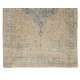 Vintage Handmade Turkish Oushak Wool Rug with Medallion Design. 7.5 x 11 Ft (227 x 335 cm)