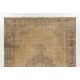 Vintage Anatolian Oushak Area Rug, Handmade carpet made in Turkey. 7.6 x 10.5 Ft (230 x 317 cm)