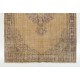 Vintage Anatolian Oushak Area Rug, Handmade carpet made in Turkey. 7.6 x 10.5 Ft (230 x 317 cm)