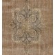 Unique Vintage Handmade Anatolian Area Rug, Wool and Cotton Carpet. 7.6 x 10.5 Ft (230 x 320 cm)