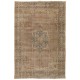 Unique Vintage Handmade Anatolian Area Rug, Wool and Cotton Carpet. 7.6 x 10.5 Ft (230 x 320 cm)