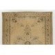 Handmade Vintage Anatolian Oushak Area Rug. Beige, Brown, Gray and Green Color Carpet. 7.7 x 9.8 Ft (233 x 297 cm)