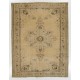 Handmade Vintage Anatolian Oushak Area Rug. Beige, Brown, Gray and Green Color Carpet. 7.7 x 9.8 Ft (233 x 297 cm)