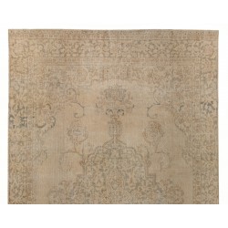 Vintage Hand-Knotted Central Anatolian Rug, Turkish Antique Washed Mid-Century Carpet. 7.8 x 11.4 Ft (235 x 345 cm)