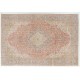 Antique Basmakci Wool Area Rug, Handmade carpet made in Turkey. 8.7 x 12.8 Ft (265 x 390 cm)