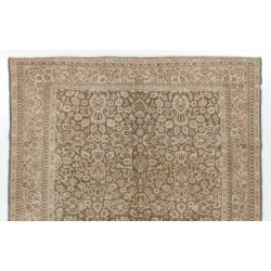 One-of-a-Kind Hand-Knotted Vintage Turkish Sivas Rug Made of Wool. 9.2 x 12 Ft (280 x 368 cm)