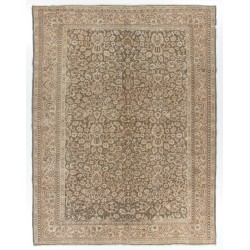 One-of-a-Kind Hand-Knotted Vintage Turkish Sivas Rug Made of Wool. 9.2 x 12 Ft (280 x 368 cm)