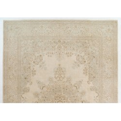 One-of-a-Kind Hand-Knotted Vintage Turkish Hereke Rug Made of Wool. 10.2 x 14.9 Ft (310 x 453 cm)