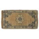 Small Turkish Oushak Rug, Vintage Handmade Doormat (Seat or Cushion Cover). 1.7 x 3 Ft (50 x 90 cm)