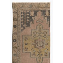 Authentic Vintage Handmade Anatolian Runner Rug, Great for Hallway Decor. 2.7 x 8.7 Ft (80 x 265 cm)
